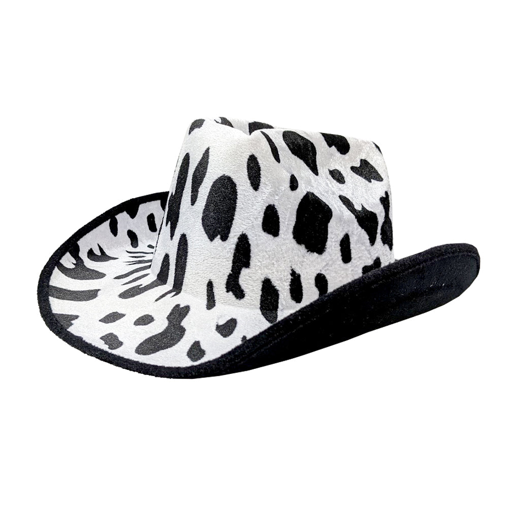 Cow Print Cowboy Hat