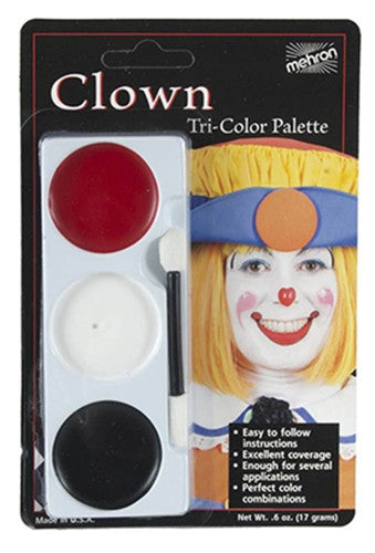 Tri-Colour Makeup Palette: Clown