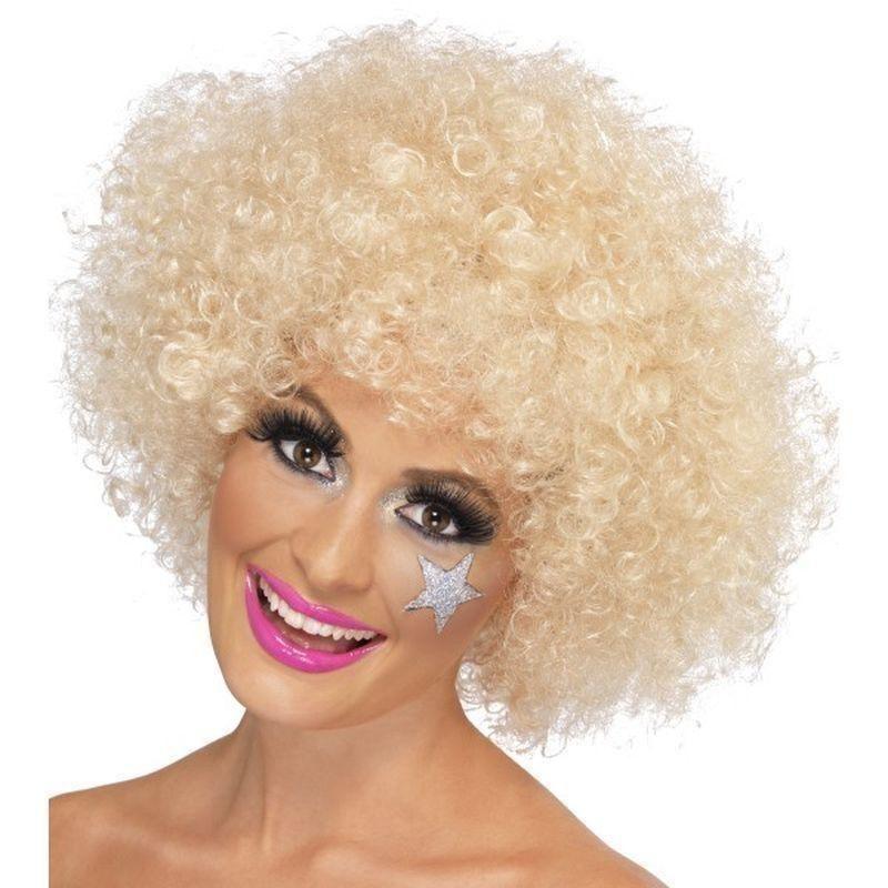 70's Funky Afro Wig Blonde