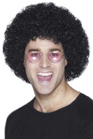 Men's Economy Black Afro Wig
