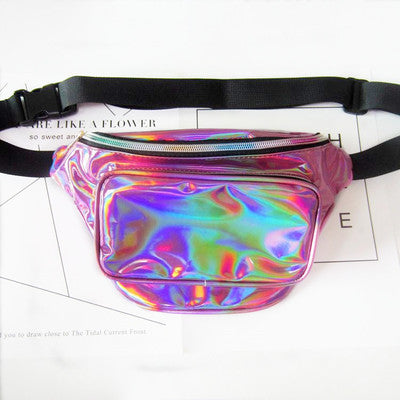 Bum Bag Metallic Chrome Pink Festival