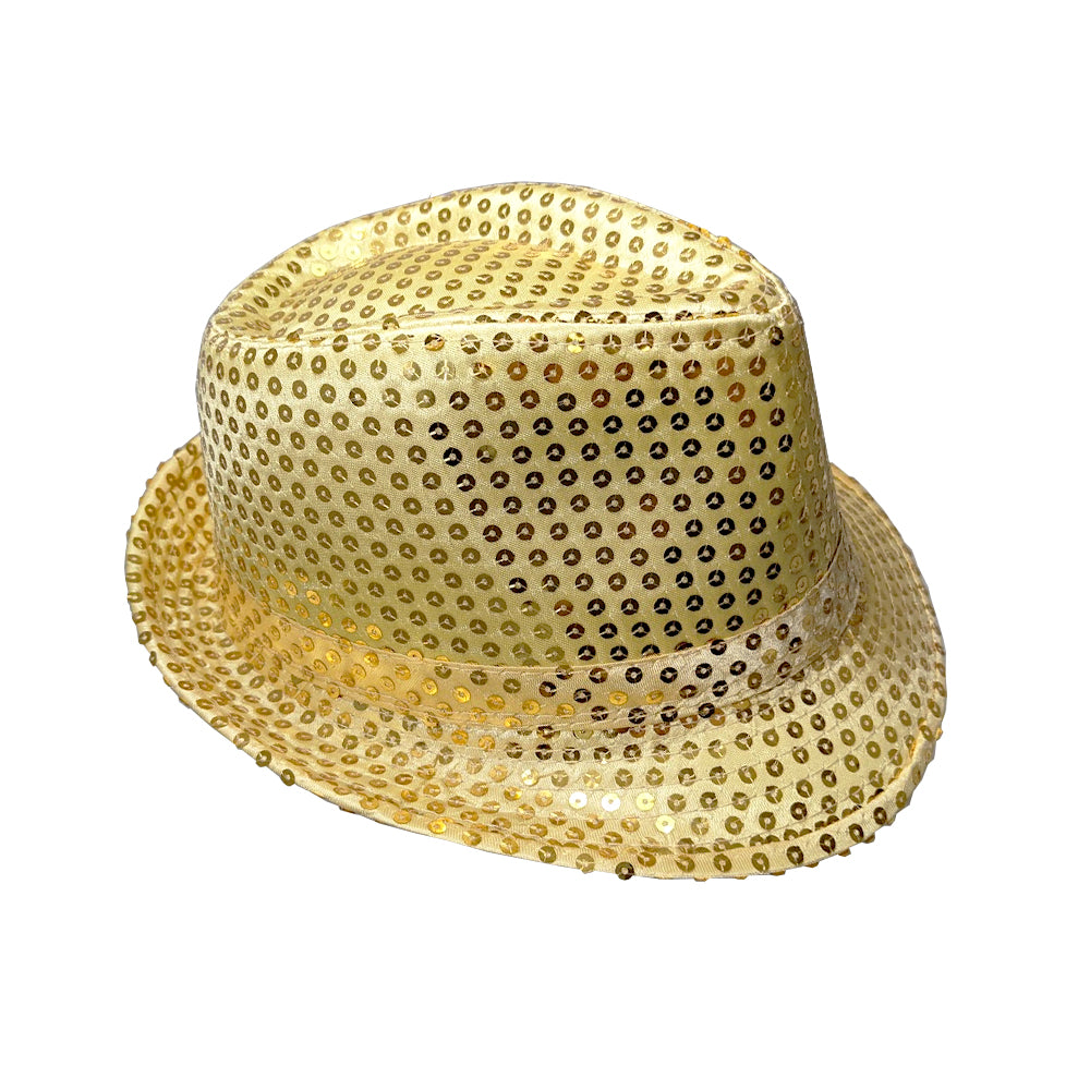 Gold Sequined Fedora