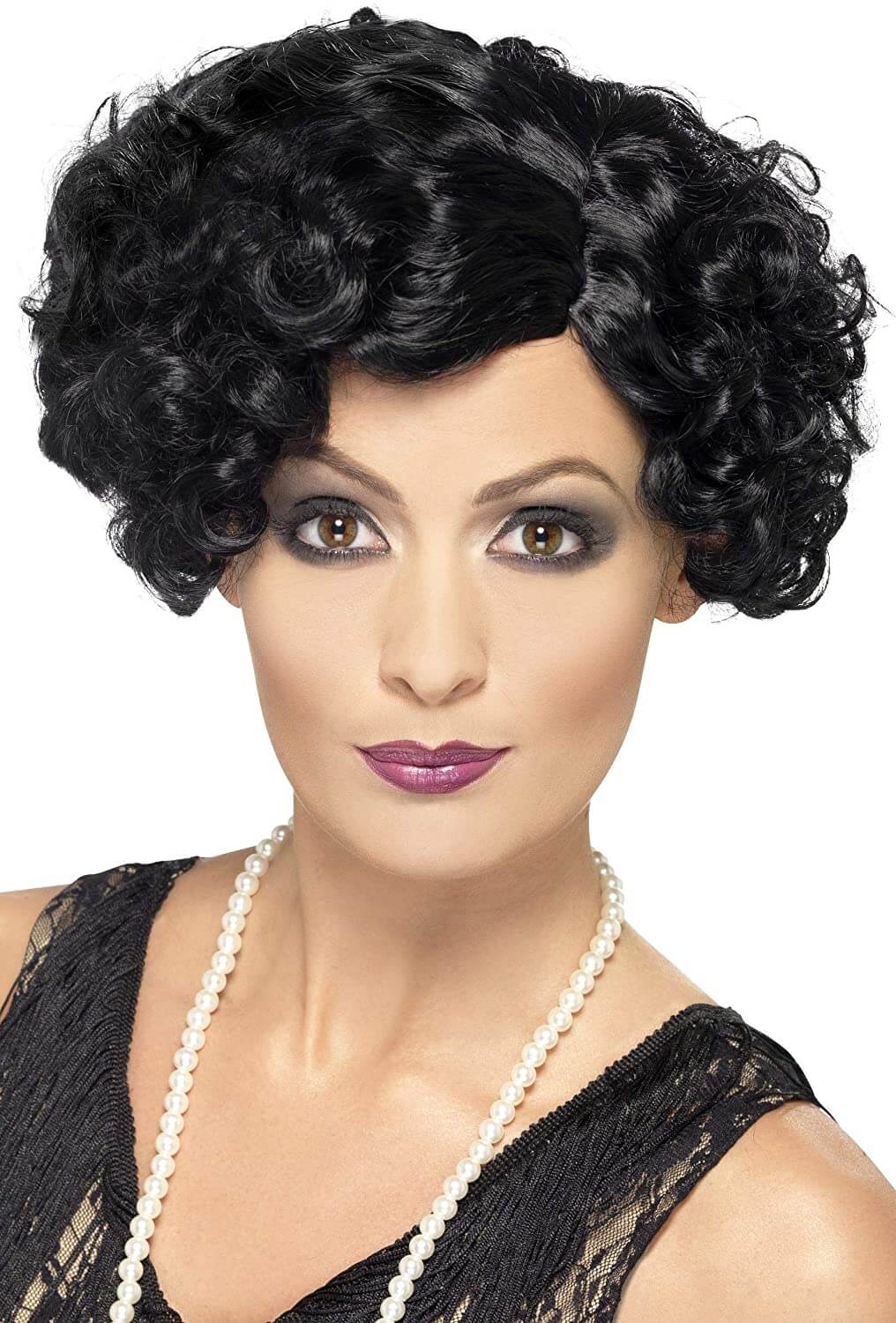 20s Black Flirty Flapper Wig Perth Hurly Burly Hurly Burly