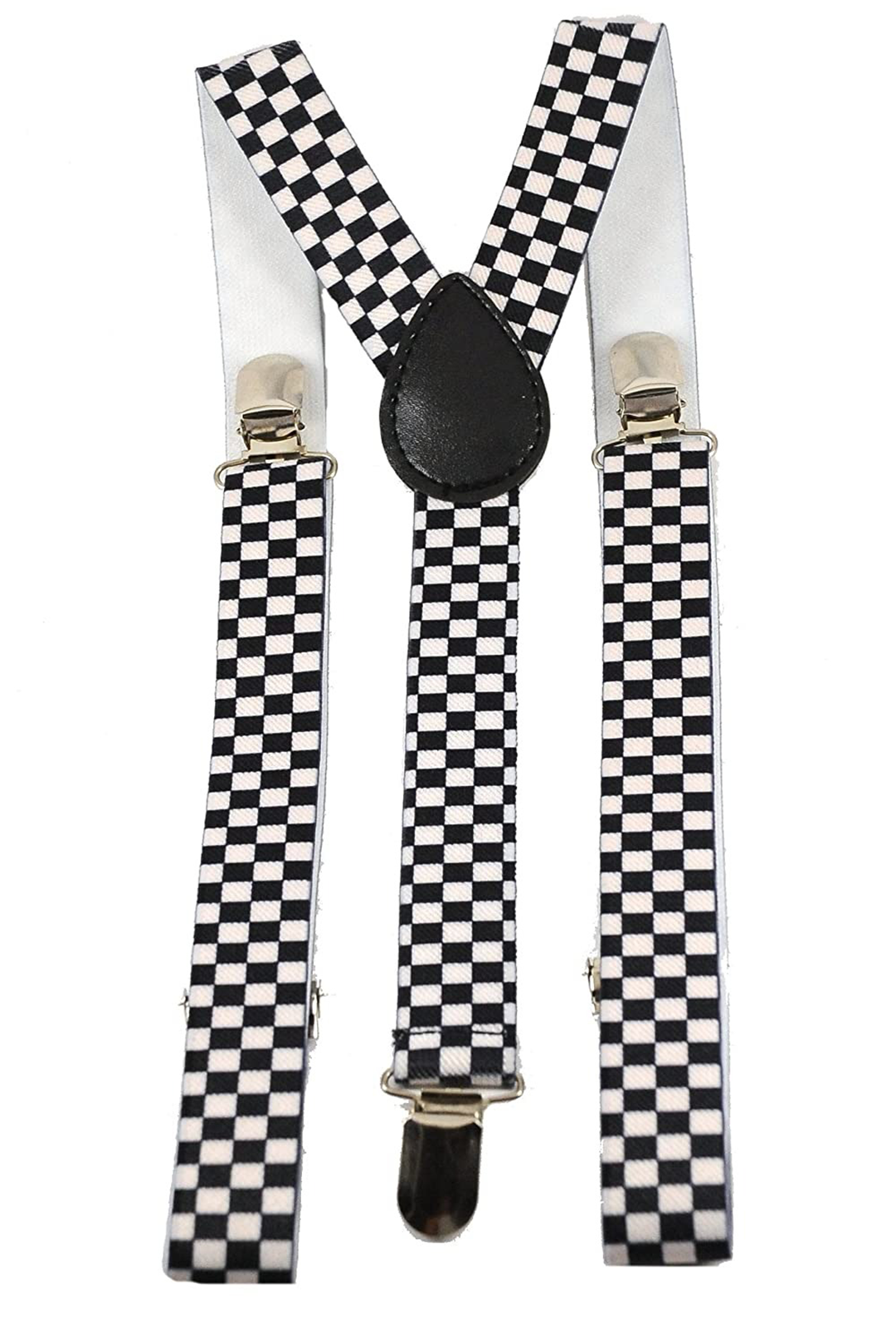 Black and White Checkered Suspenders Perth HurlyBurly
