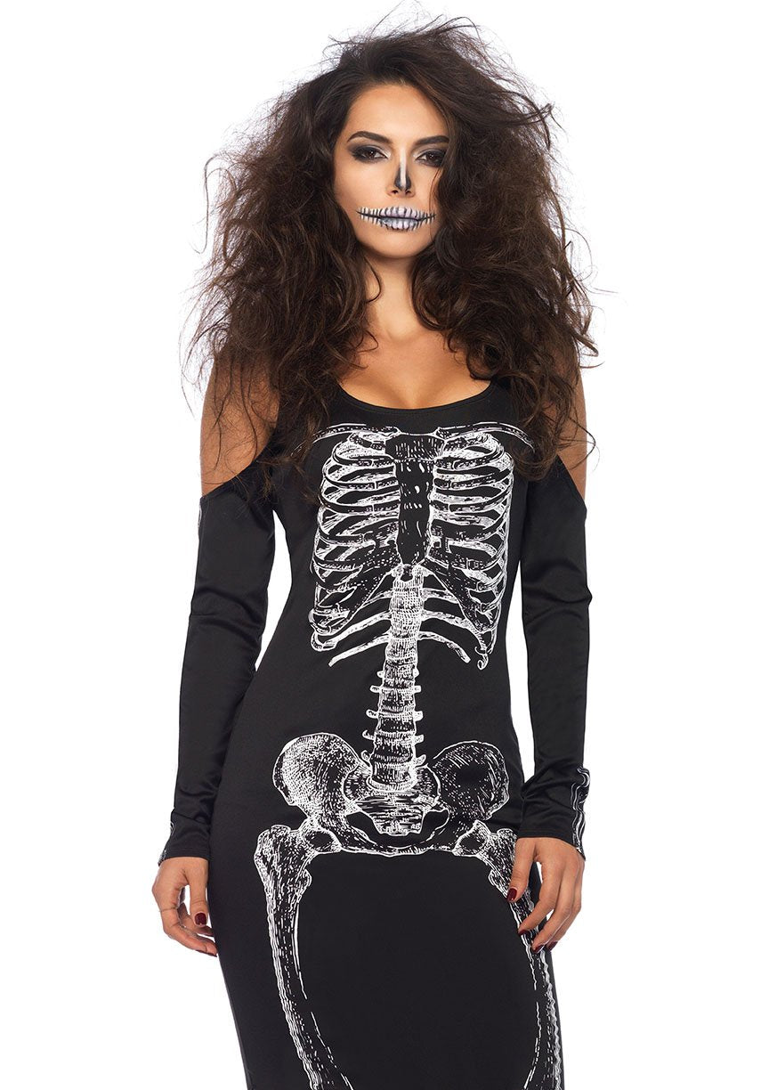 X-Ray Skeleton Print Dress