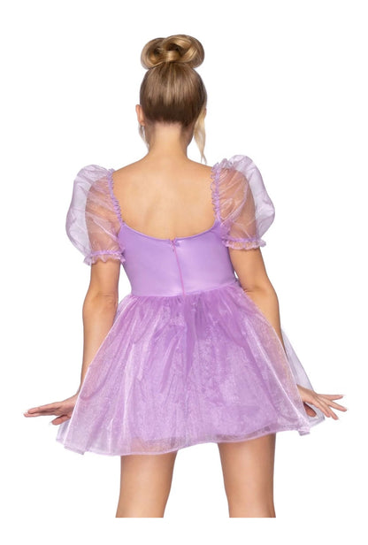 Lavender Organza Babydoll Dress