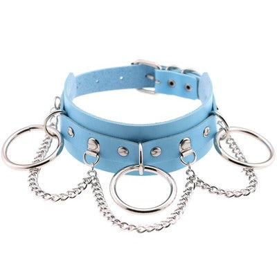 Light Blue Chained Choker