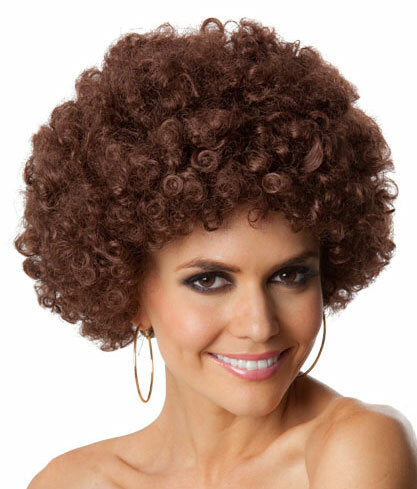 Brown Afro Party Wig