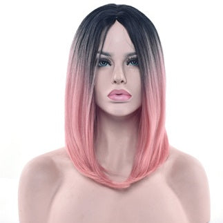 Straight Black Ombre Bob Wig