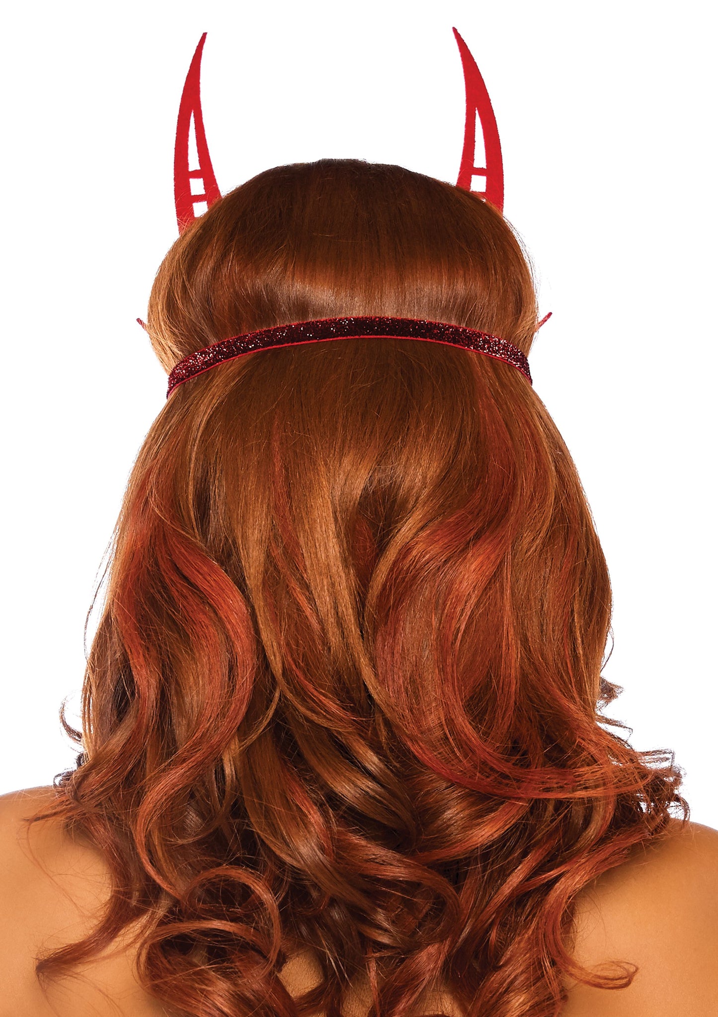 Black Glitter Devil Mask