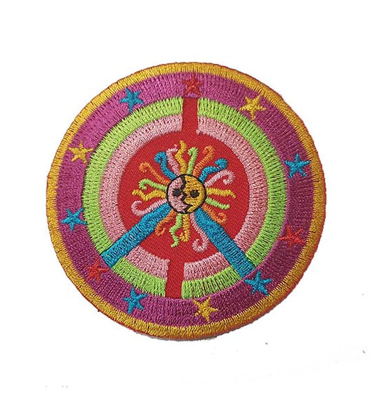 Trippy Peace Iron On Patch