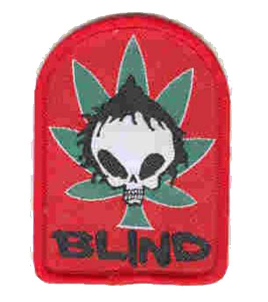 Stoned Blind Marijuana Iron on Patch