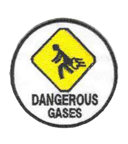 Dangerous Gases Iron on Patch