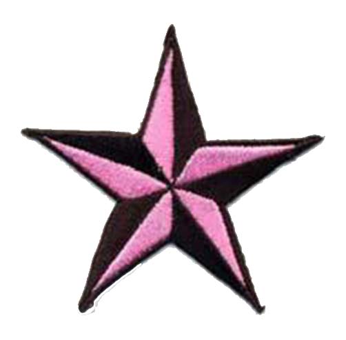 Pink Nautical Star Iron on Patch