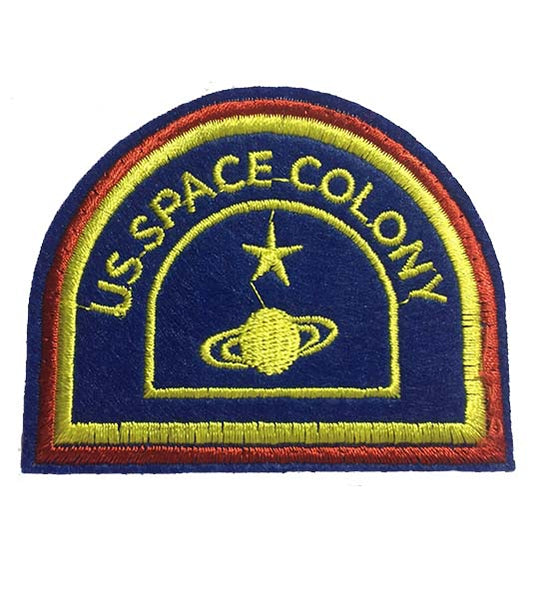 US Space Colony Iron on Patch