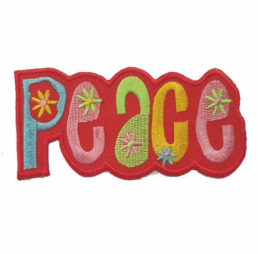 Hippie Peace Iron On Patch