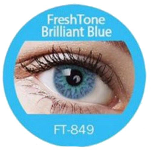Freshtone Brilliant Blue Colour Contact Lenses – Natural-Looking, Soft & Comfortable, Ideal for Dark Eyes. Easy to Apply, Valid for 3 Months from Opening. Buy 2 Pairs & Get 30% Off – Express Shipping Australia-Wide