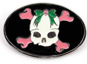 Cute Skull and Crossbones Belt Buckle