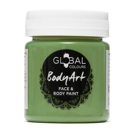 Olive Green Global Body Art Face and Body Paint 45ml