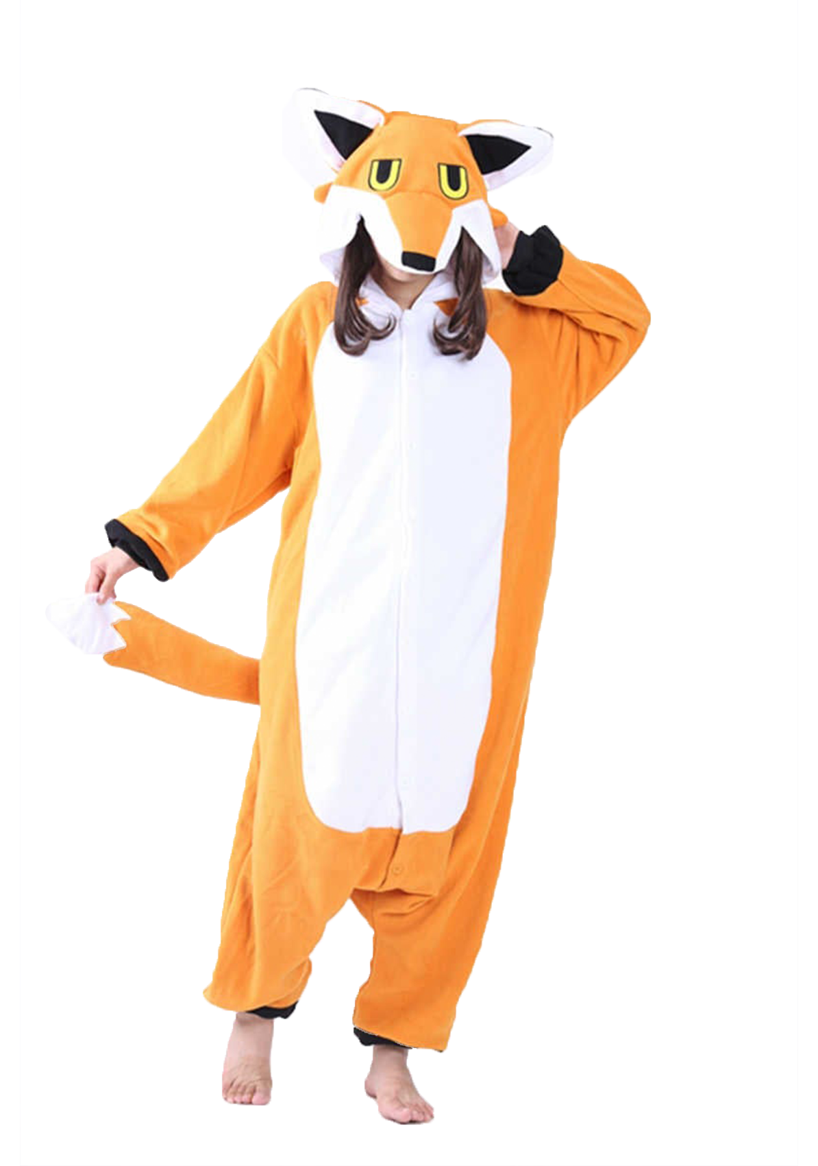 fantastic mr fox themed onesie with ears nose and tail