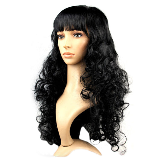 Curly Black Party Wig