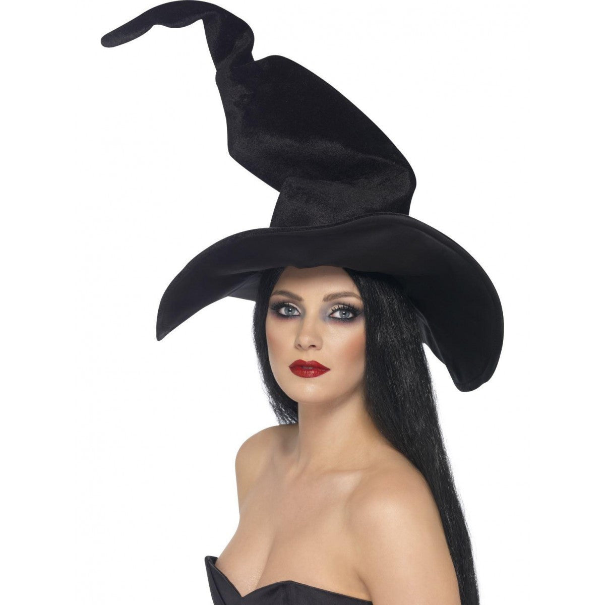 Black Velour Witches Hat