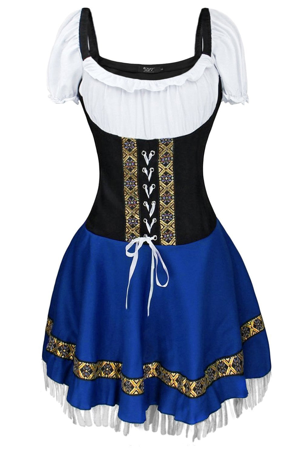 Ladies Blue Oktoberfest Costume OCW7