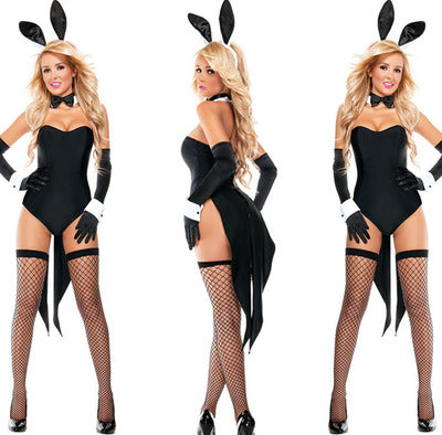 Sexy Tuxedo Bunny Romper