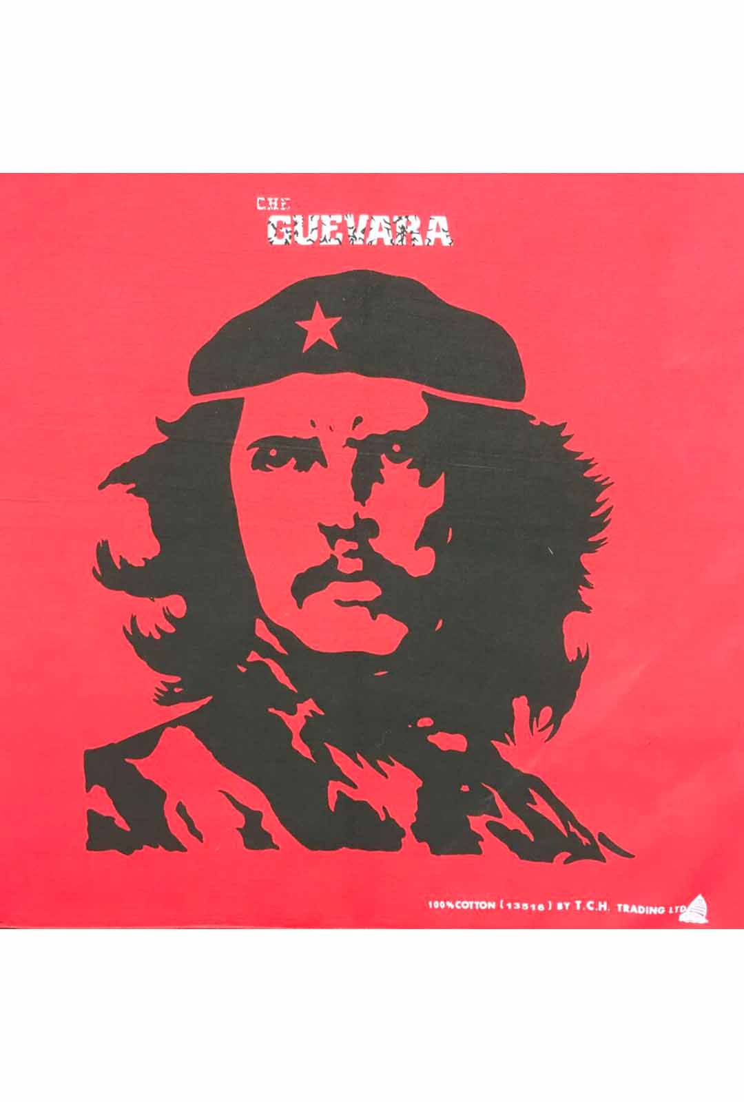 red bandana with black che guevara print in centre