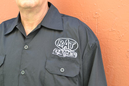 Billy Eight Rat Hot Rod Embroidered Button Down Shirt