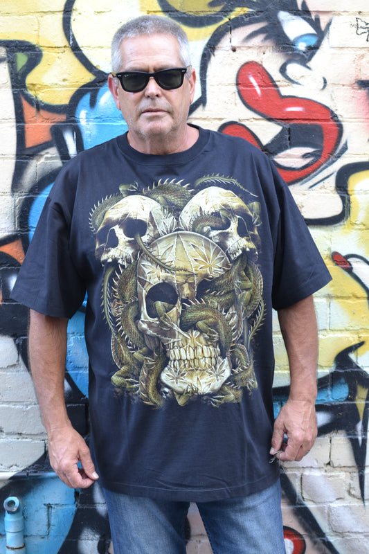 Skull, Mull Leaf and Snake T-Shirt