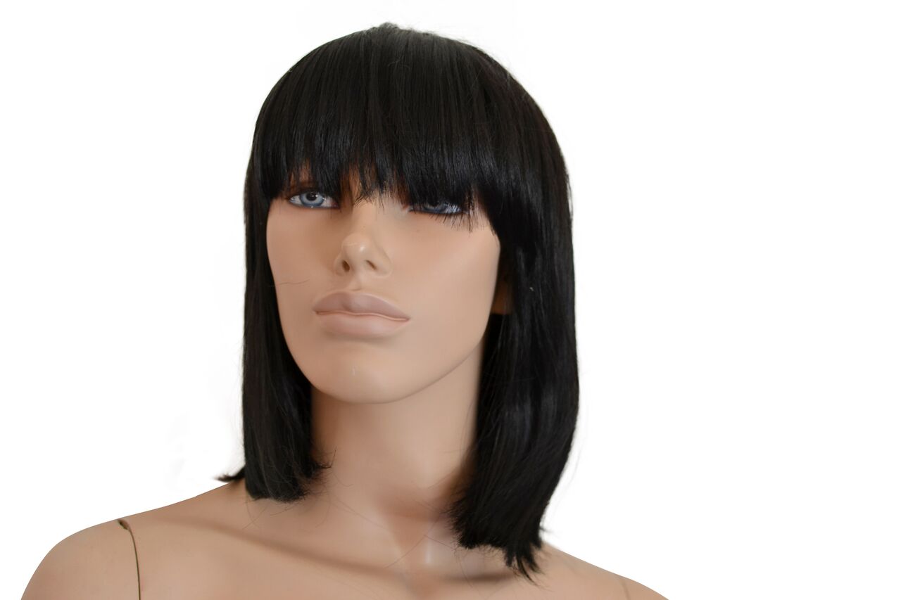 Deluxe Black Bob Wig