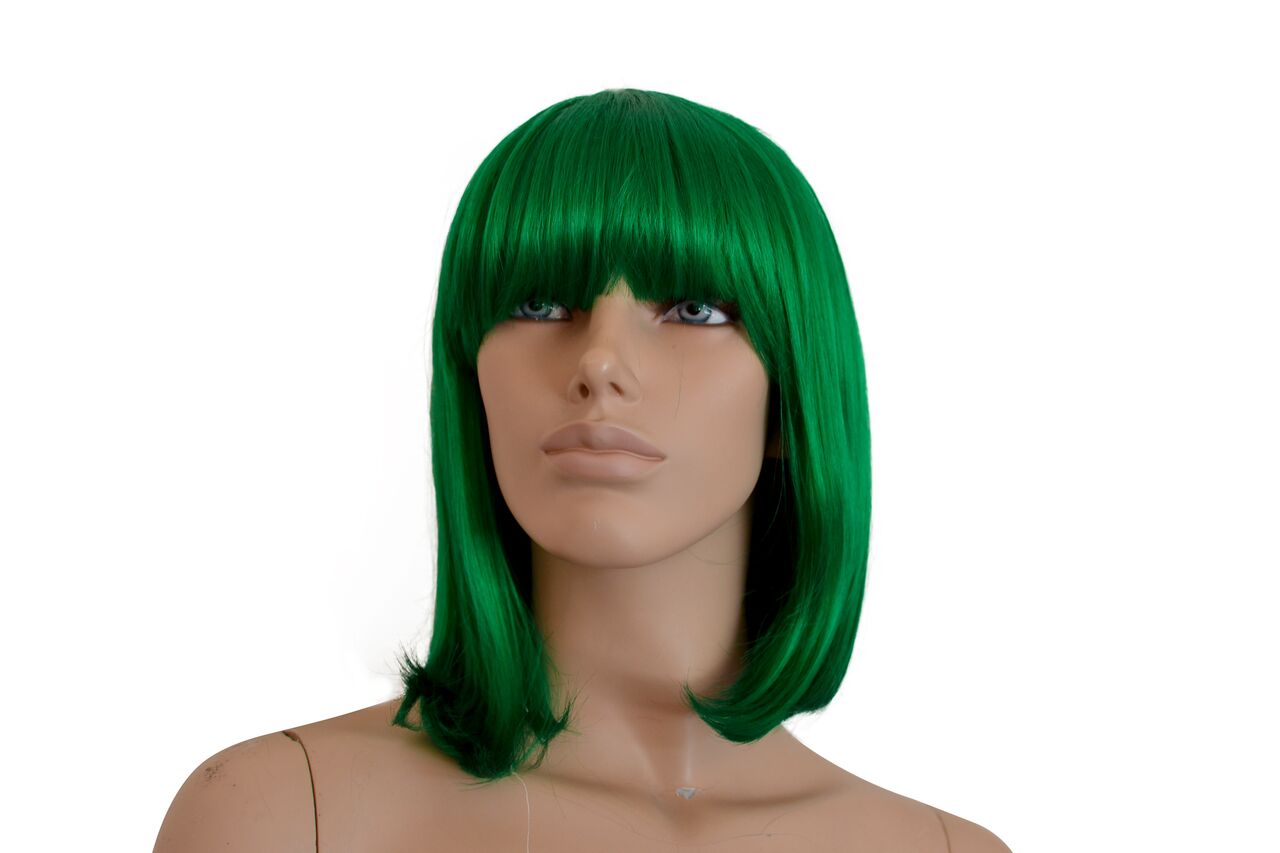 Deluxe Bright Green Bob Wig