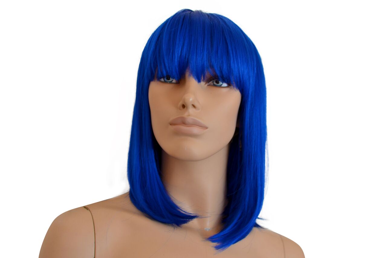 Deluxe Royal Blue Bob Wig