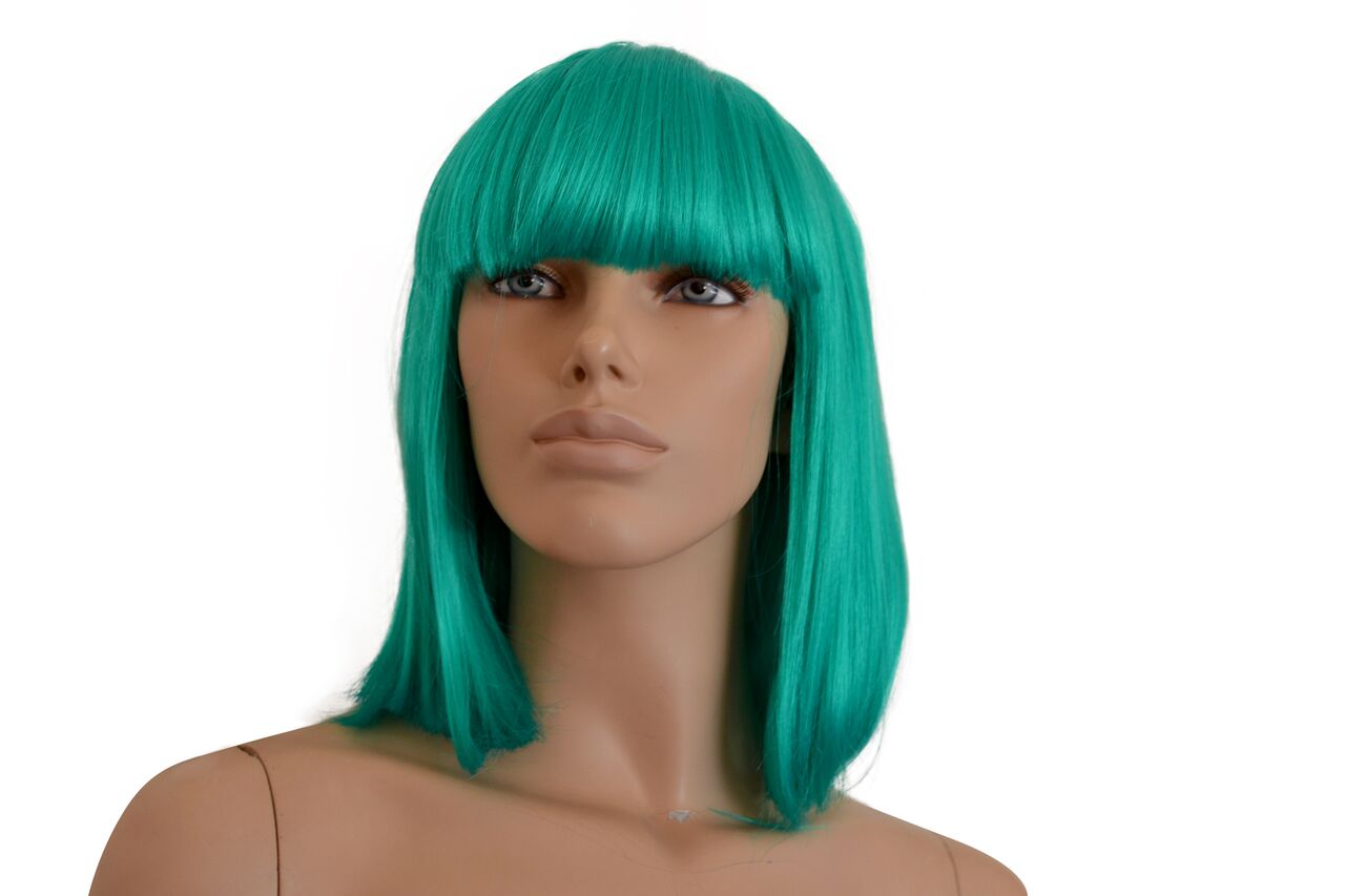 Deluxe Aqua Green Bob Wig