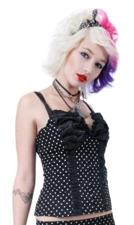 Polka Dot Stretch Top