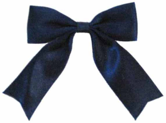 Navy Blue Bow