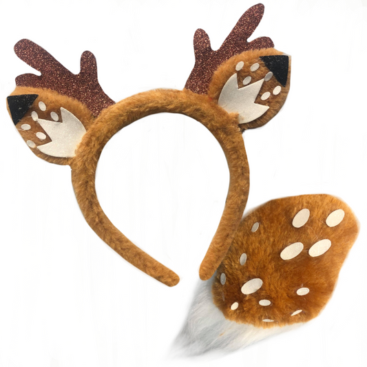 Deer Headband & Tail Set