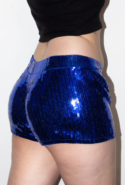 Deluxe Sequin Royal Blue Shorts