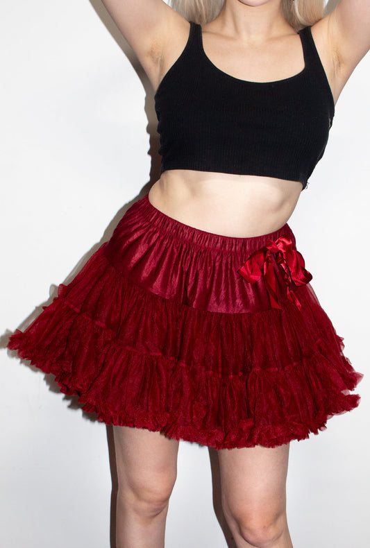 Deluxe Wine Red Petticoat