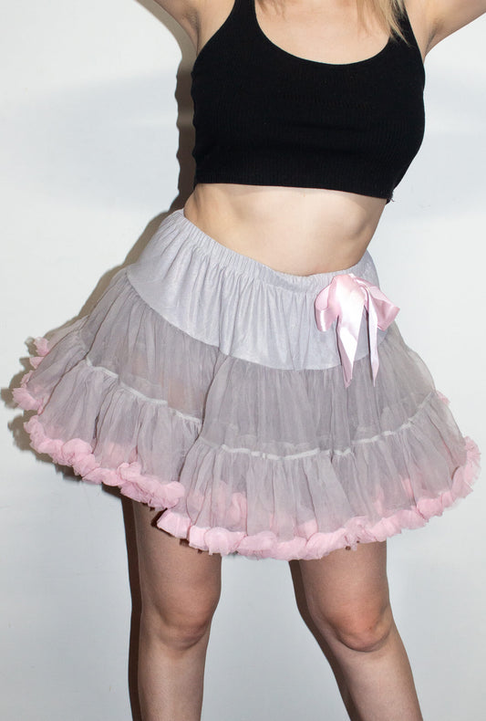 Deluxe Grey and Pink Petticoat