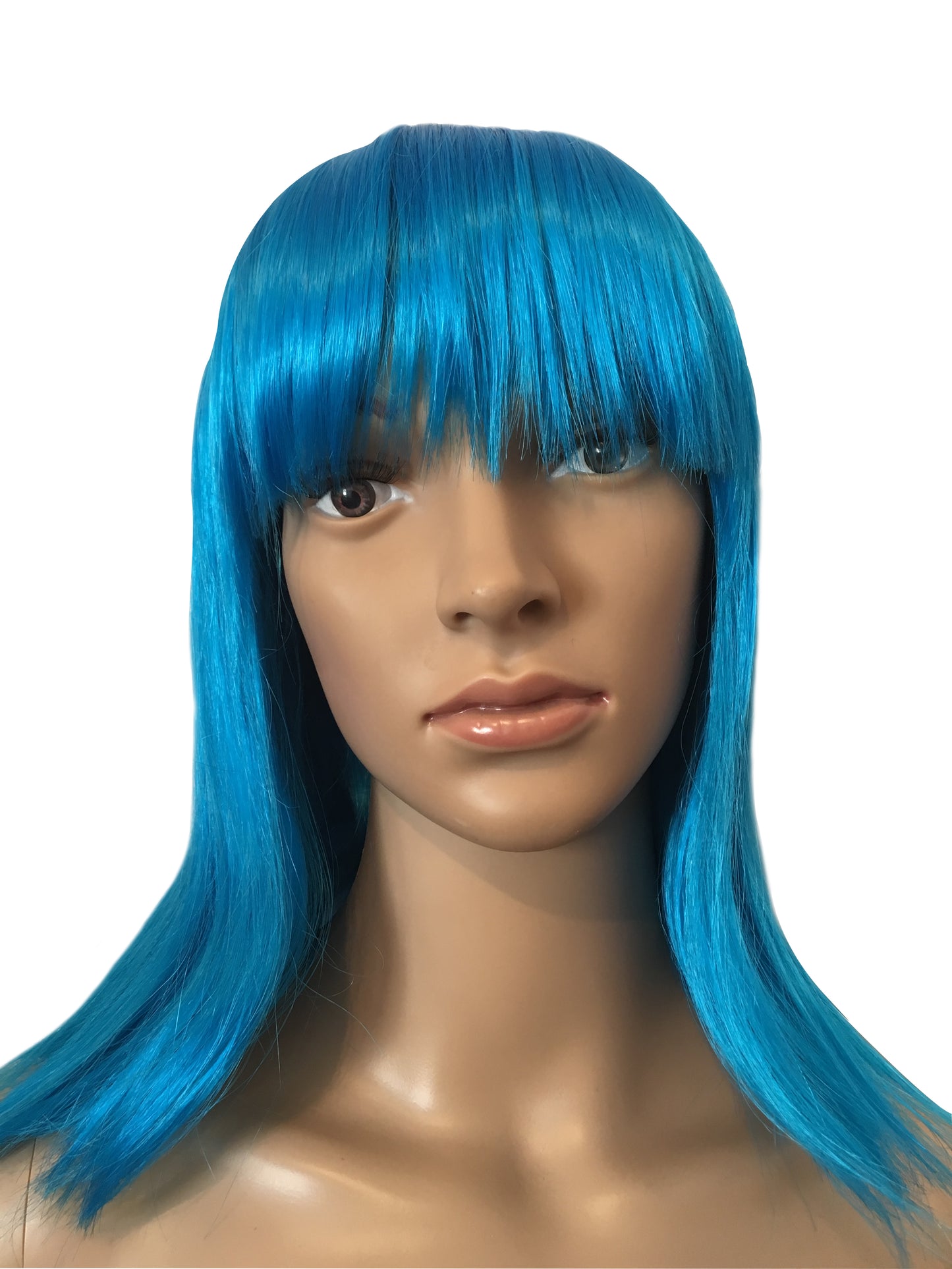 Deluxe Blue Bob Wig