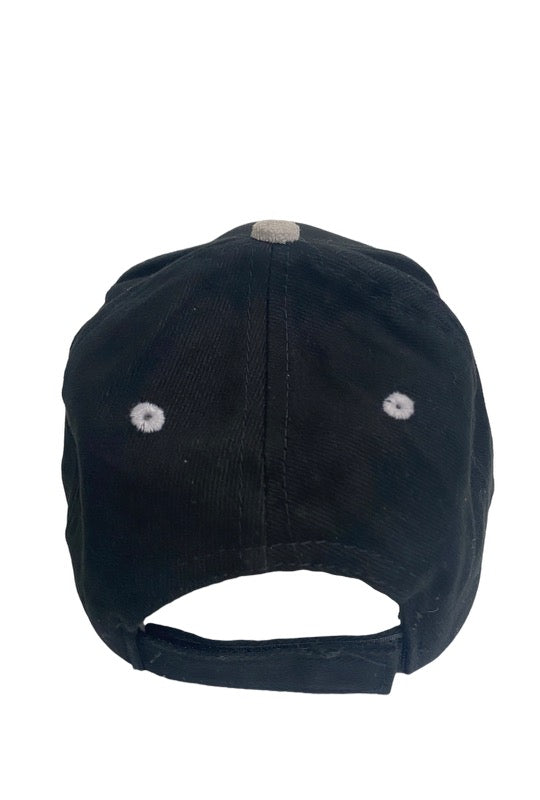 Top Gun Grey and Black Baseball Cap