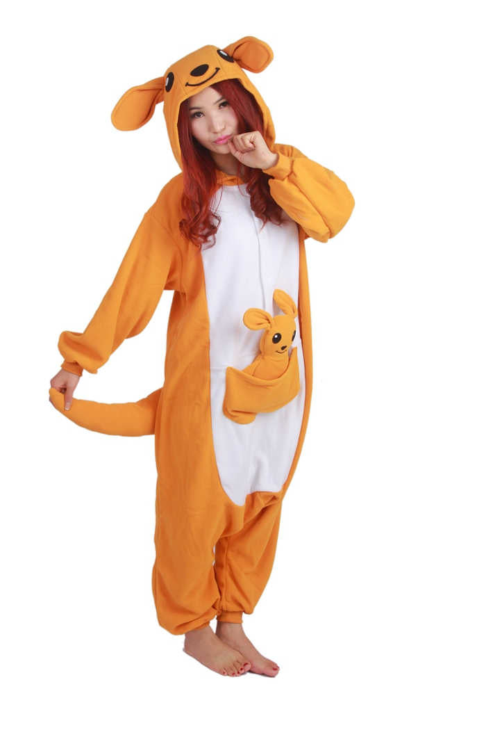 Orange Kangaroo Deluxe Onesie