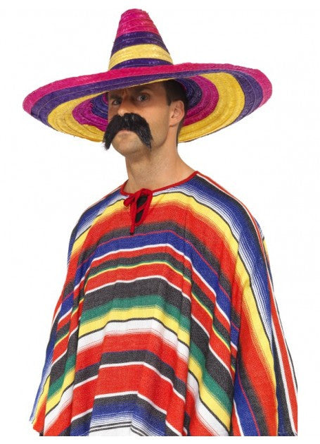 Large Multi-Coloured Sombrero Hat