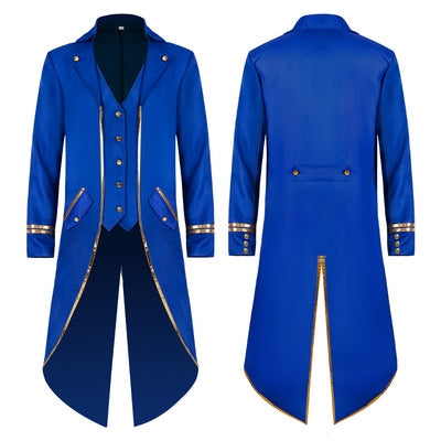 Royal Blue Tuxedo Tail Coat