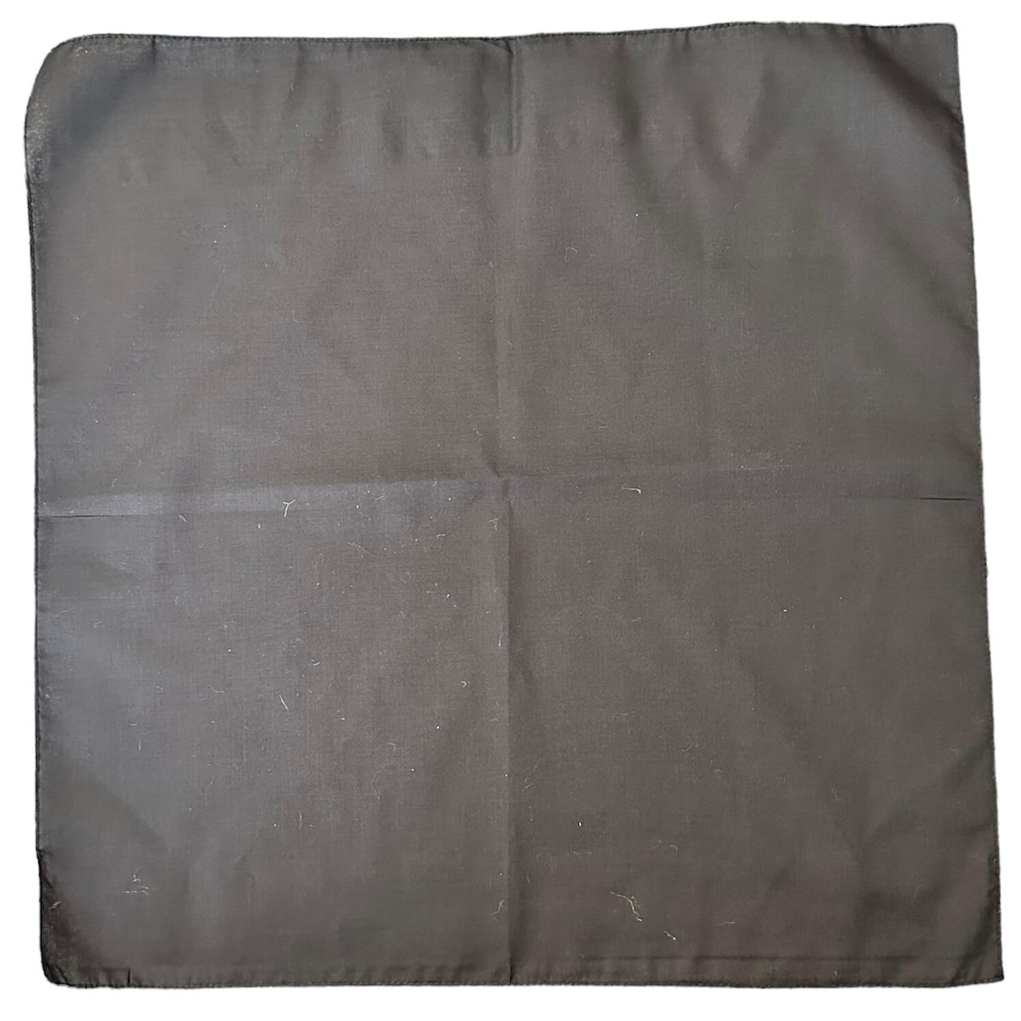 plain black bandana. 100% cotton. 51cm square