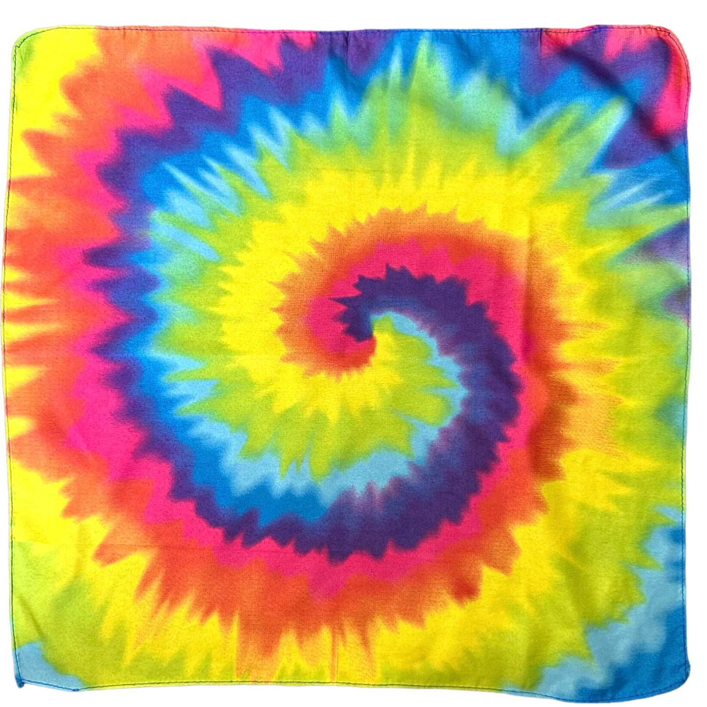 tie dye swirl rainbow bandana