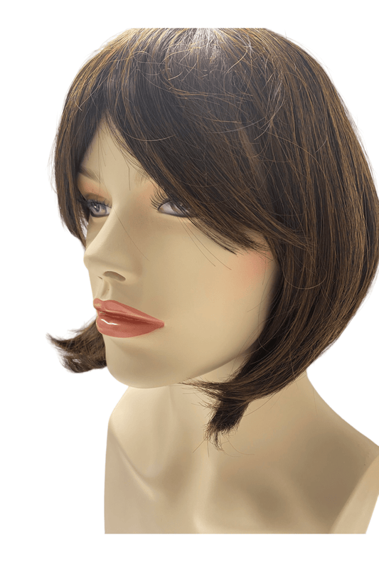 Brown Deluxe Cropped Bob Wig