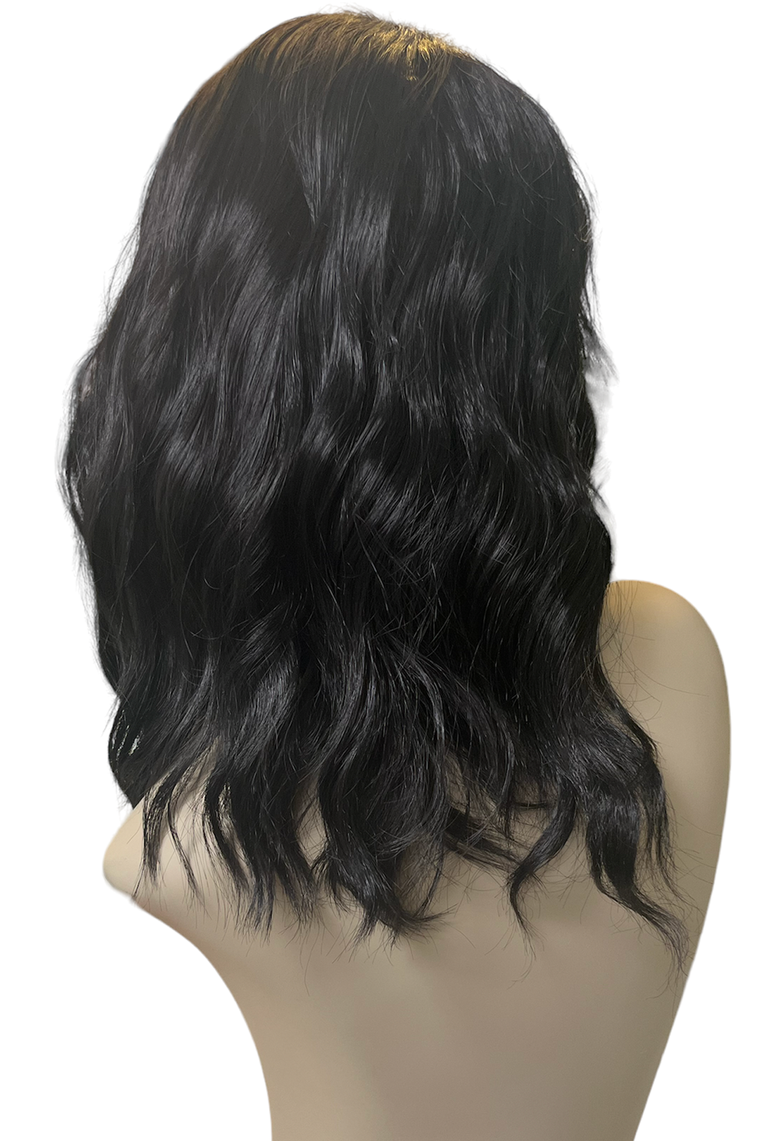 Black Shoulder Length Loose Wave Wig